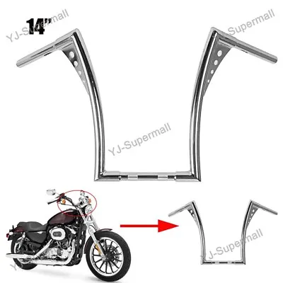 14'' Rise Ape Hangers Handlebar 1 1/4  For Yamaha V Star 950 1100 Royal Star XVZ • $118.99