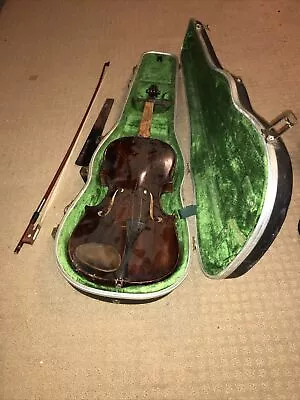 Vintage Full Sized Violin Unmarked For Display Or Parts -As Is • $199