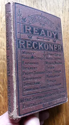 Beeton's Ready Reckoner Circa 1905 Square & Cubes Coinage Population Titles • $11.19