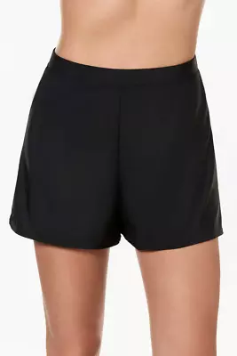 NWT - Miraclesuit Swim Shorts / Bottoms Size 10 Black Tummy Control - MSRP $109 • $49.99
