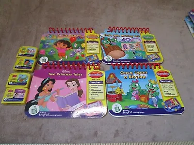 Lot Of 4 My First Leap Pad Leapfrog Games And Books Dora The Explorer Disney • $9.99