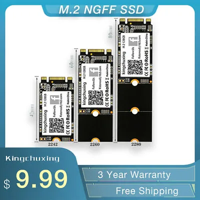 $29.89 • Buy Kingchuxing 512G 1TB 2TB M.2 NGFF SSD 2280 2242 2260 SATA Solid State Hard Drive