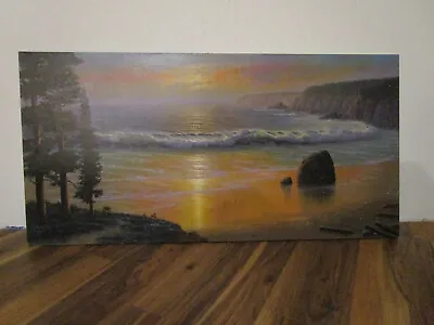 Maurice Meyer California Coastal Oil Painting Large 24 X 48 • $500