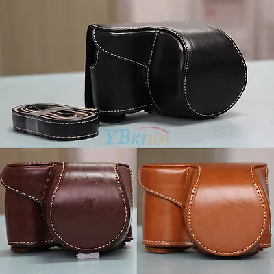 $19.12 • Buy PU Leather Case Bag Strap Camera For Sony Alpha A6000 With 16-50mm Lens IDS