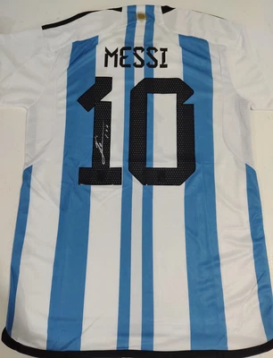 $260 • Buy Lionel Messi Signed 2022 Fifa World Cup Argentina Jersey