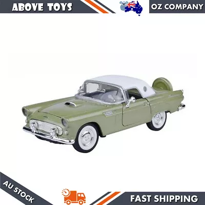 1:24 Scale American Classics 1956 Ford Thunderbird Green Car Model Toy Gift • $47.89