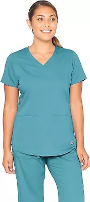 XL Barco Grey's Anatomy Women's 71166 2 Pocket V-Neck Scrub Top W/Shirring Back • $18