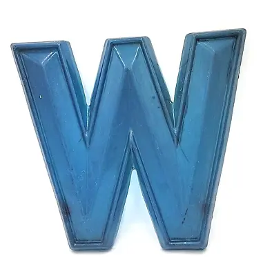 *Rare* Blue Vintage Movie Marquee Theater Letter Graphic Sign 12  *W* • $12.83