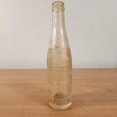 Vintage Australian SYDNEY Pepsi-Cola Embossed 10 FL OZ Glass Bottle 1950's • $49.95