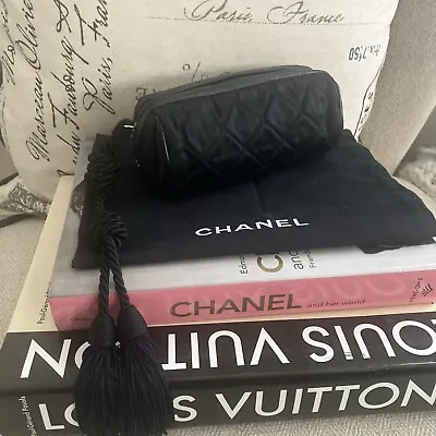 Authentic CHANEL Vintage 90’s CC Quilted  Fringe Tassel Pouch Clutch Bag RARE ❤️ • $1295