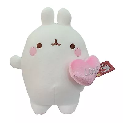 Molang Heart Love Plush Stuffed Animal Plush Doll Korean Toy 25cm 9.8inch(White) • $56.56