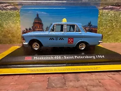Atlas Edtions 1:43 Scale Moskvitch 408 - St Petersburg Taxi Of The World • $12.57