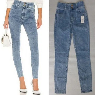 NWT J BRAND Elsa Hosk Elsa Saturday High Waist Skinny Jeans Everyday Blue Sz. 25 • $69.99