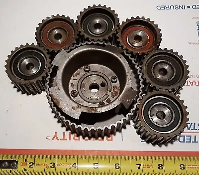 7 Pc. Lot Sync'd Gears With Good Bearings. Steampunk Robot Craft Parts. • $23.99