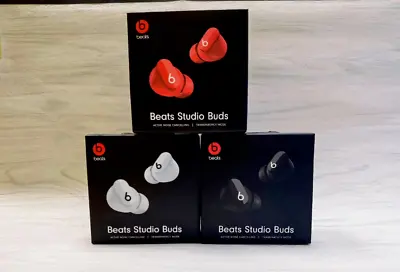 Beats By Dr. Dre Studio Buds Wireless Earbuds Brand New Unopened White Black Red • $34.99