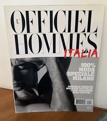 L'OFFICIEL HOMMES ITALIA 2010 2011 #3 Moda Speciale Milano Gabrielle Corrado • $39