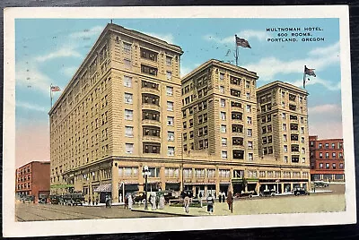 Multnomah Hotel Portland Oregon OR Old 1930 Postcard • $4