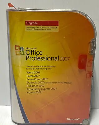 BRAND NEW - Microsoft Office Professional Pro 2007 Software Genuine Upgrade • $49.95