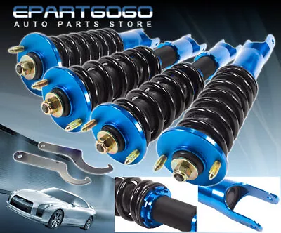 For 00-09 Honda S2000 S2K JDM Height Adjustable Lowering Coilovers Springs Blue • $193.99