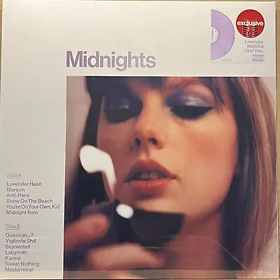 Taylor Swift -  Midnights   Lavender Marble Colored Vinyl NEW SEALED 2023 • $27.99