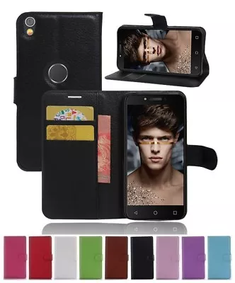 Wallet Leather Flip Card Case Pouch Cover For Optus X Sleek 4G Genuine AuSeller • $5.89