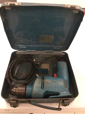 Makita 6404 3/8  Reversing Corded Drill With Metal Case-- Working Condition • $25