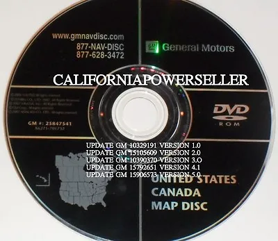 2003 2004 2005 2006 Cadillac Escalade Gmc Yukon Envoy Sierra Navigation Dvd Map • $188.88