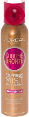 L'Oreal Sublime Bronze Self Tan Express Mist Spray Body Packaging May Vary...  • £10.90