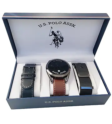 U.S. POLO ASSN. Watch Men’s Digital Wristwatch LED Touch Screen With Extra Bands • $39.95