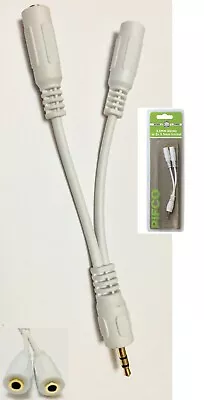 £4.99 • Buy 15cm ISound 3.5mm Stereo Jack Y Splitter Splits 1 Output Into 2 GOLD 2X3.55CABLE