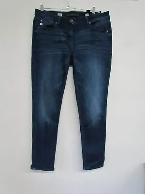 £14 • Buy Next Womens  Blue Relaxed Skinny Jeans Size 14 R   N263g
