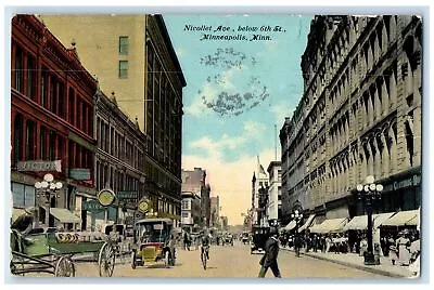 1911 Nicollet Ave. Below 6th Street Minneapolis Minnesota MN Posted Car Postcard • $9.95