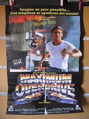 A7532 Maximum Overdrive Emilio Estevez  Pat Hingle  Laura Harrington  Christo • $25