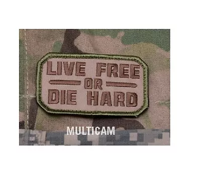 MORALE Patch - Milspec Monkey - LIVE FREE OR DIE HARD - MULTICAM ARID • $6.49