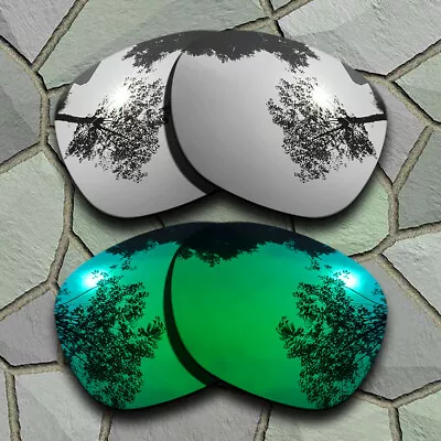 Chrome Titanium&Jade Green Polarized Lenses Replacement For-Oakley Beckon OO9125 • $15.99