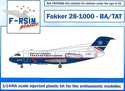 F-RSIN Models 1/144 FOKKER 28-1000 British Airways & Transcontinental Air Transp • $24.99