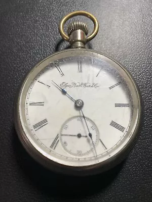 Vintage Elgin Pocket Watch Grade 73 Model 5 Class 11 7J 18s #3067755 Runs • $69.95