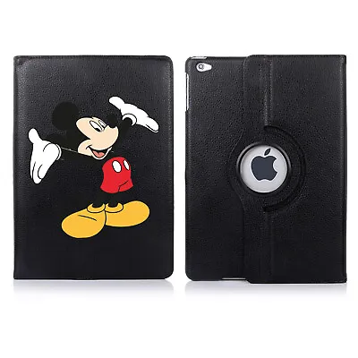Mickey Mouse Personalised 360 Rotating Case Cover For ALL Apple IPad Tablets • £23.70
