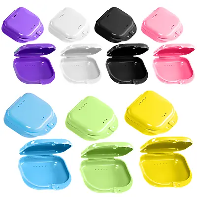 Dental Retainer Case Storage Mouth Guard Box Containers For Invisalign Teeth • $3.99