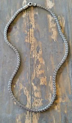 John Hardy Cable Woven Chain Necklace 16  Sterling Silver Approx. 4mm • $386.10