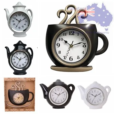 LADY TIE BLack Cat Clock / Dog /Coffee Tea Pot  New Wall Clock 26-40cm  • $29.99