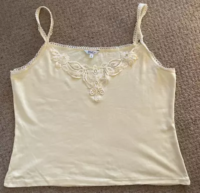 Ladies Mackays Size XL Vanilla Strappy Cami Top • £3.50