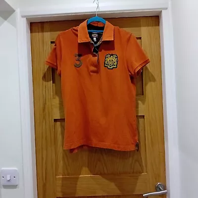 Joules Tom Joule Lifestyle Orange Polo Shirt Size 16 • $2.48
