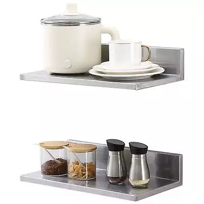 16  X 8.6 Stainless Steel Wall Mounted Shelves • $34.99