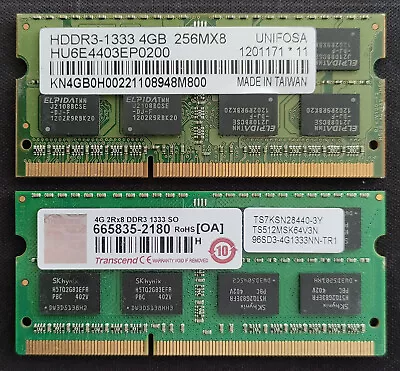 8GB 2x4GB Kit 1333 MHz DDR3 RAM - Apple IMac 2011 MacBook Pro 2011 • £11