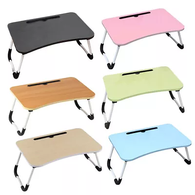 £12.95 • Buy Folding Laptop Bed Tray Table Portable Lap Desk Notebook Work Tray BreakfastDesk