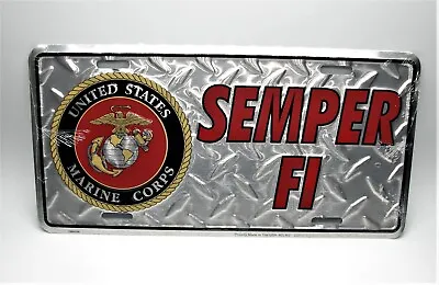 Semper Fiusmcu.s. Marines U.s. Marine Corps Embossed Metal Car License Plate • $12.98
