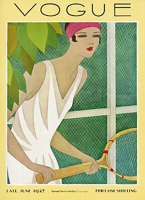 Meserole - Vogue Vintage Fashion Cover Tennis (1927) - 17  X 22  Fine Art Print • $79.99