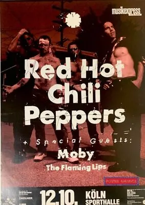 $83.95 • Buy Red Hot Chili Peppers Koln Sporthalle 90’s Vintage Repro Concert Poster 23 X 33