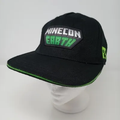 Minecon Earth Jinx Minecraft 2010 Mojang Creeper Boys Adjustable Snap Hat Cap • $11.99